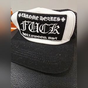 Chrome Hearts Bold Black and White Cap